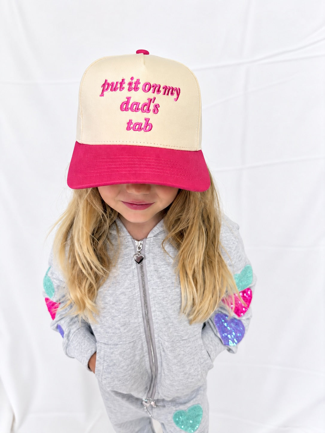 "Put It On My Dad’s Tab" Trucker Hats