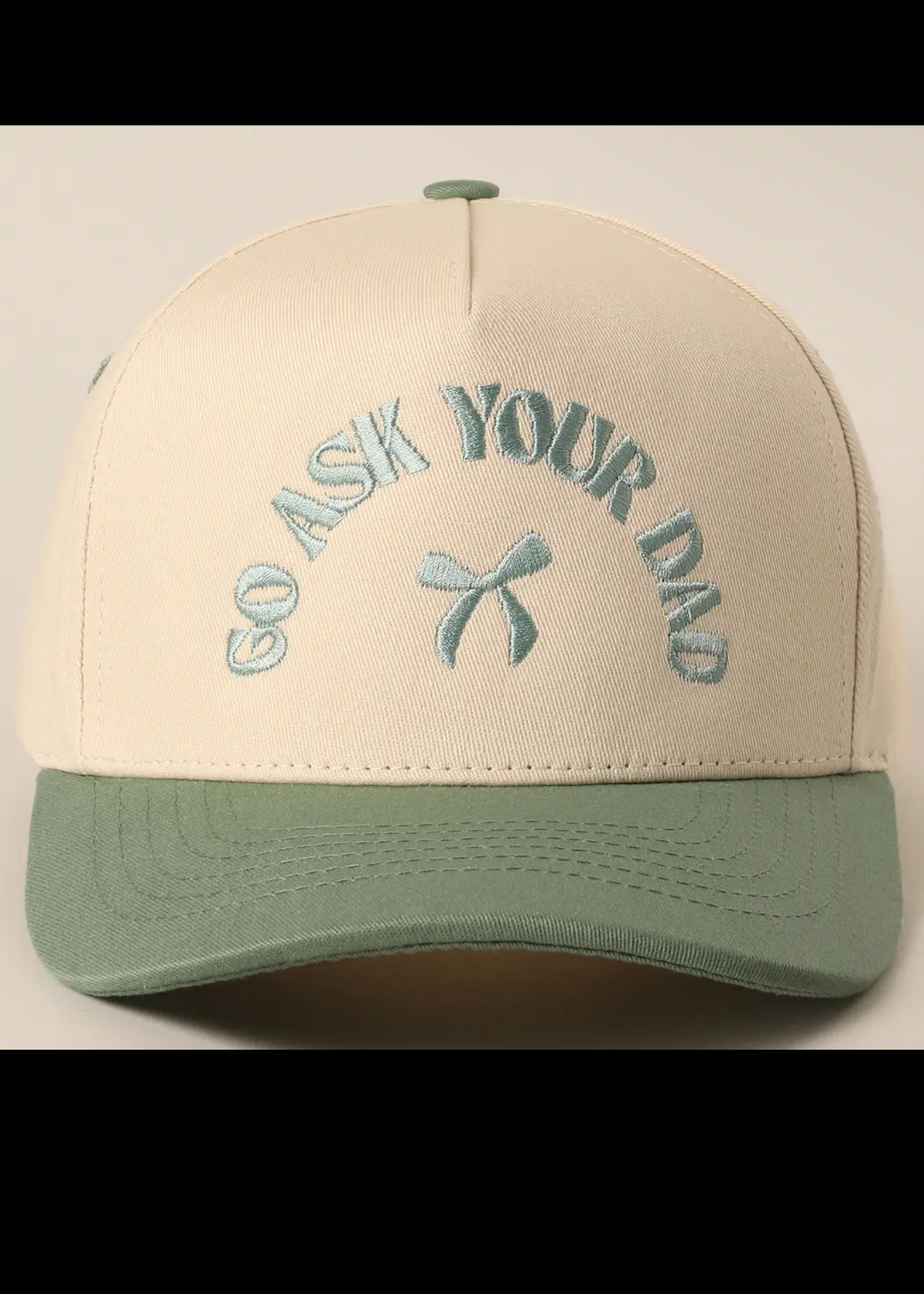 Go Ask Your Dad Bow Cap